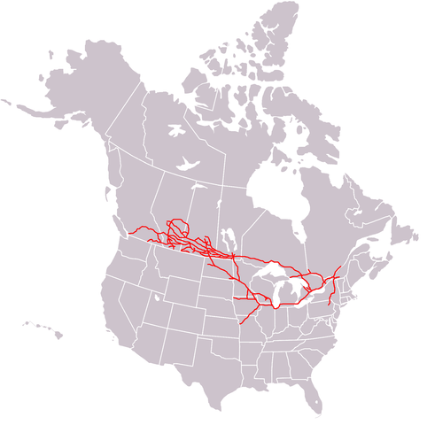 Canadian Pacific Railway, linking Montreal to Port Moody, B.C