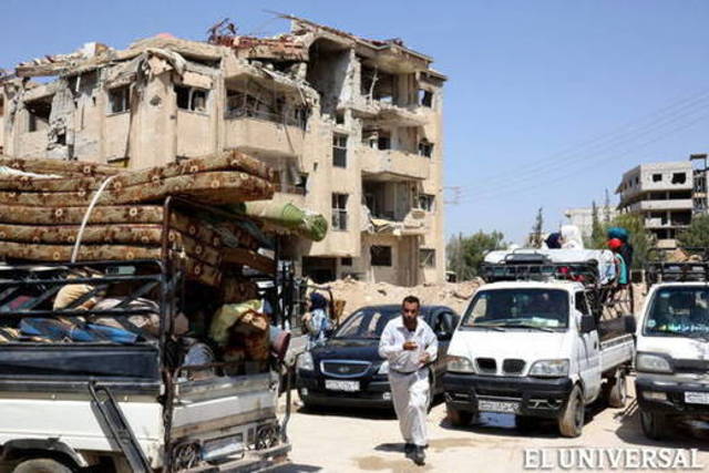 Bombardeo aéreo a Duma.