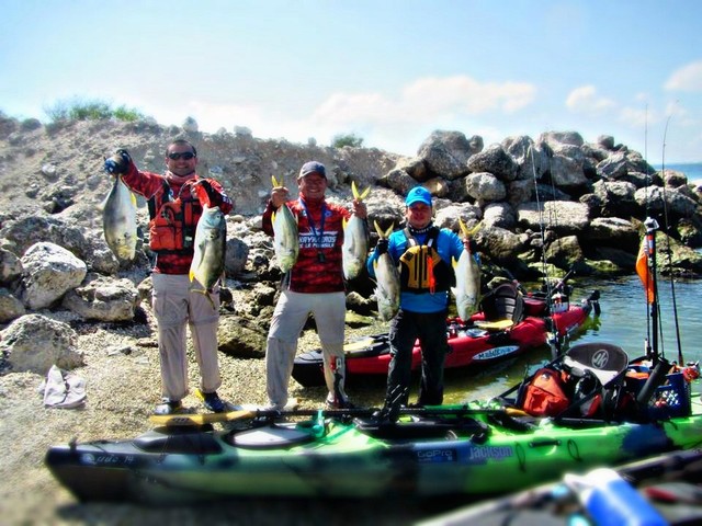 Nos tocó un buen cardumen de jureles