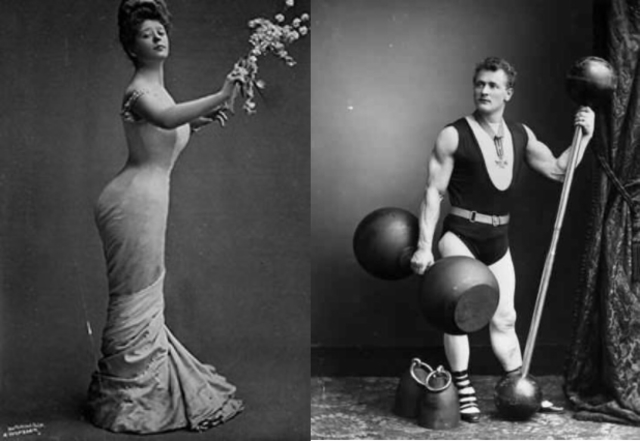 The Gibson Girl and Eugene Sandow