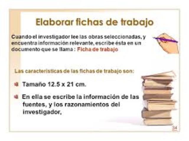 Elaboracion de las Fichas