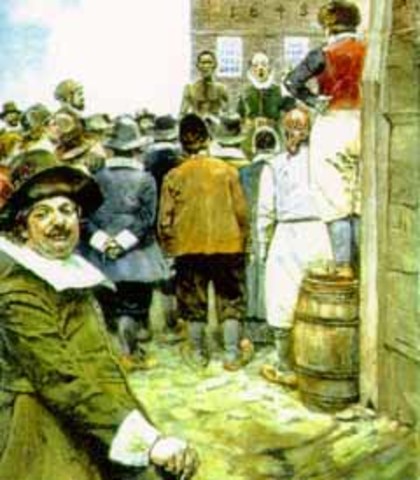 Dutch settlers arrived in New Netherland