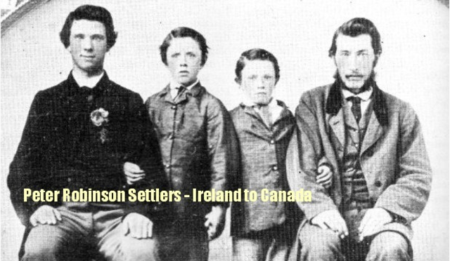 The Peter Robinson settlement brings 2000 poor Irish families to Scott's Plains (now Peterborough, Ontario)