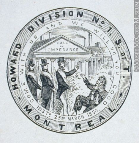First temperance society in Canada formed in Montreal