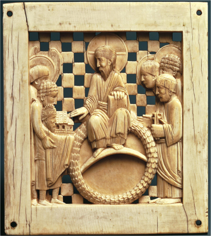 Otto I Presenting Magdeburg Cathedral to Christ