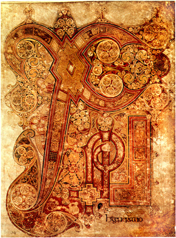 Chi Rho Iota Page from the Book of Kells