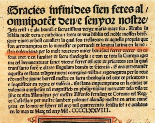 Primer libro impreso en España