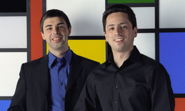 Larry Page y  Serguéi Brin