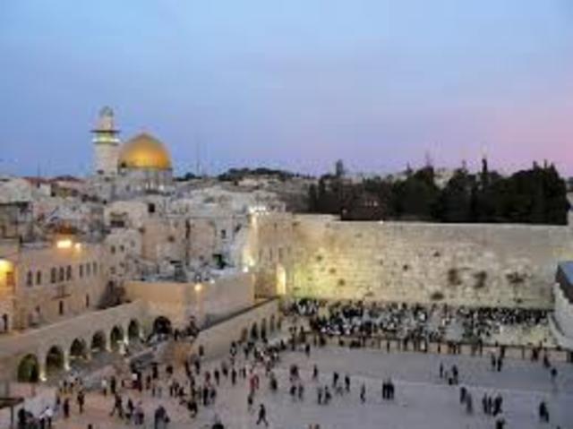 A partida para Palestina.