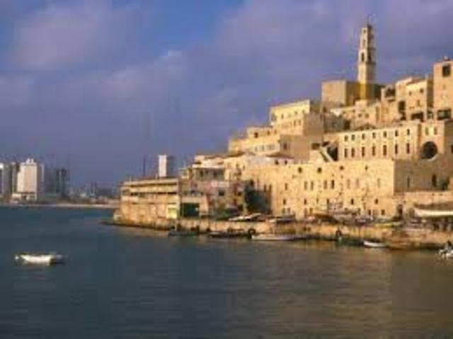 Partida para o porto de Jafa