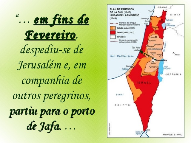 Partida para o porto de Jafa.