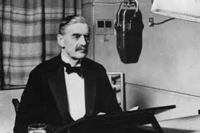 Neville Chamberlain proposes Conference