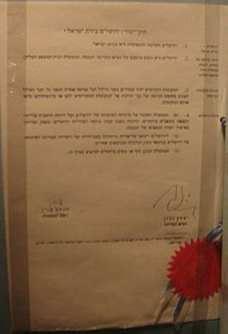 Ley de jerusalem- Respuesta de la ONU  la resolución 478