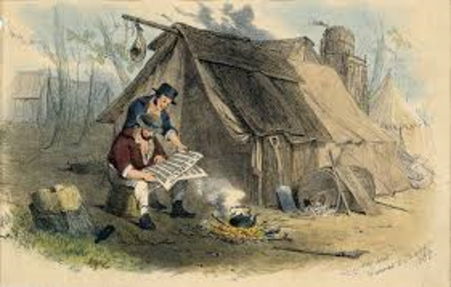 Diggers set fire to hotel