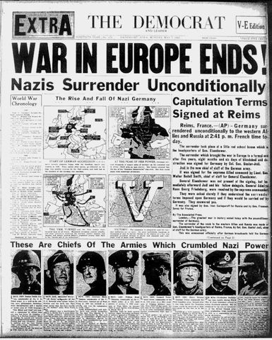 End of WWII in Europe