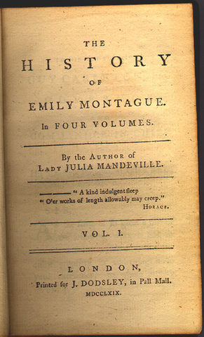 First Canadian Novel