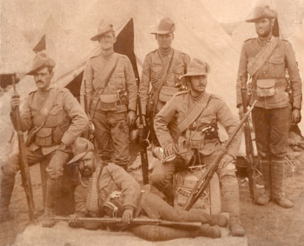 The first Canadian troops sent overseas participate in the Boer War in South Africa.
