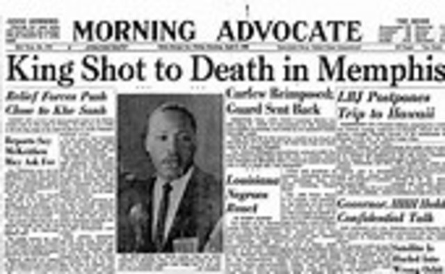 MLK Assassinated
