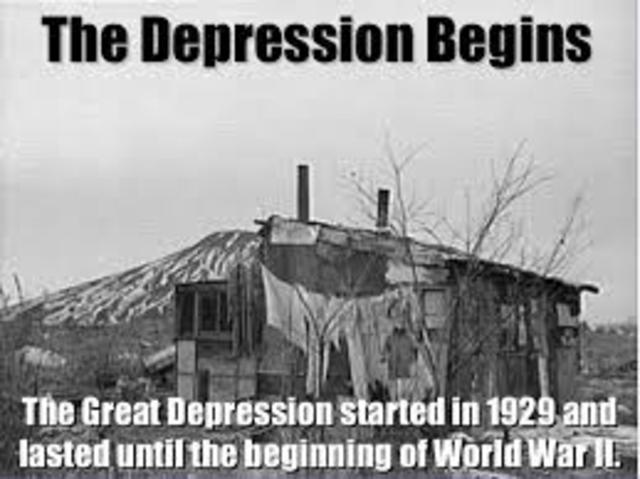The Great Depression begins.