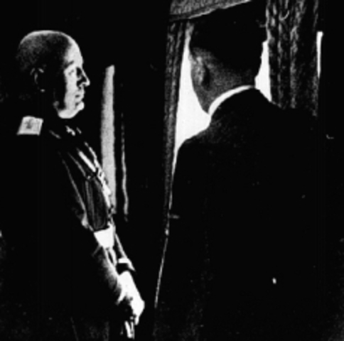 Adolf Hitler and Benito Mussolini meet at Brenner Pass