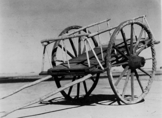 Red River carts make their first appearance