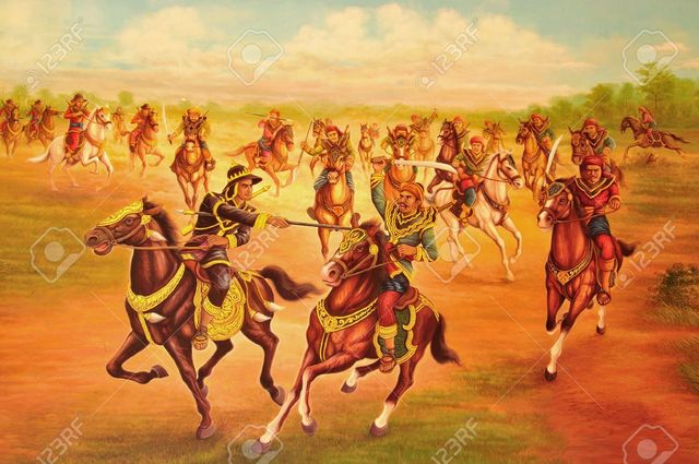 Siamise King Attcks & Defeats Khmer