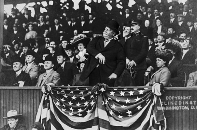 The first U.S. President to throw out the first pitch