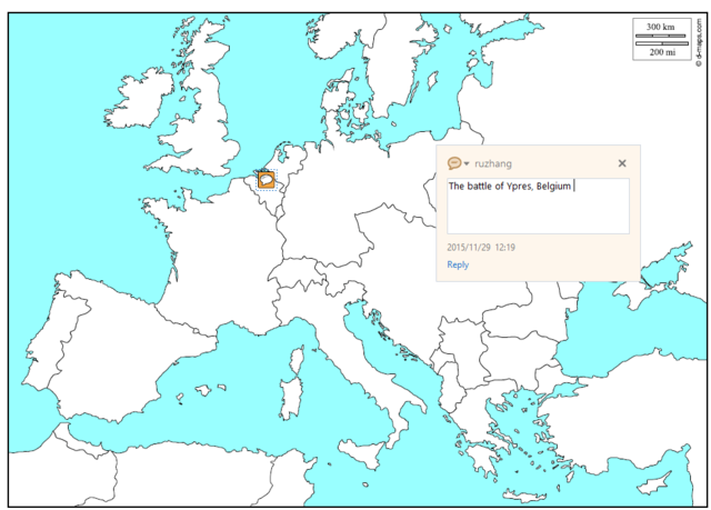 The battle of Ypres, Belgium