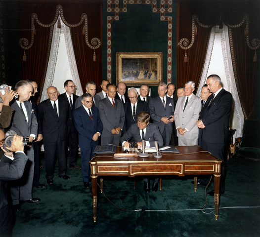 Limited Nuclear Test Ban Treaty signed