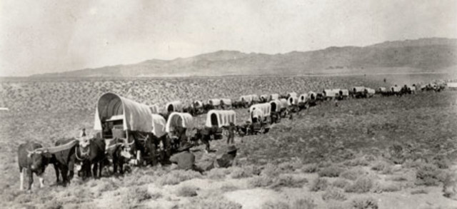 First Wagon Train to Cross Utah