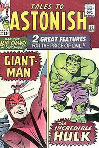 Hulk reappears in Tales to Astonish #60