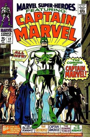 Captain Marvel appears Marvel Super-Heroes #12