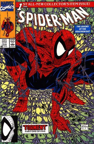Spider Man #1 released; cover art by Todd McFarlane