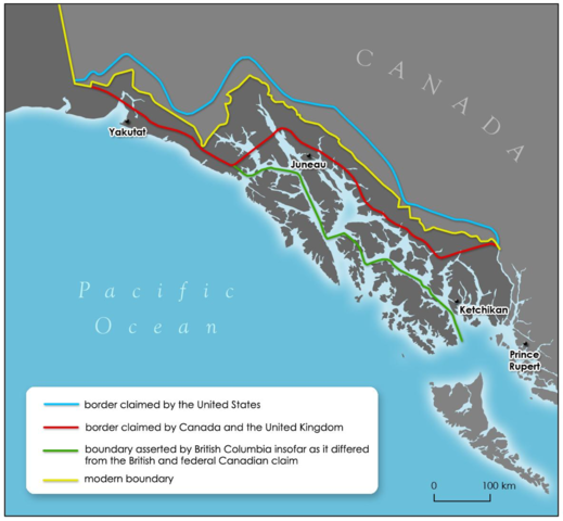{Notable Events} - loses of Alaska boundary dispute