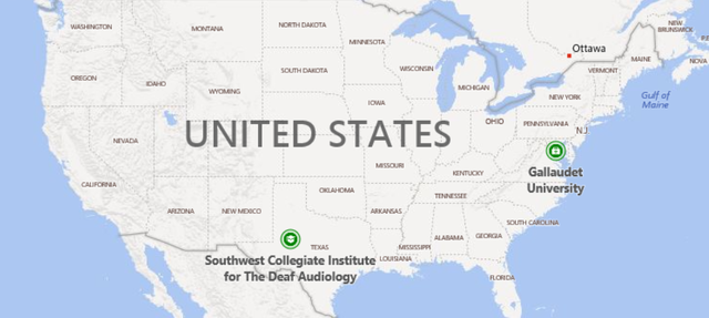 Colleges and Universities for deaf - 2015