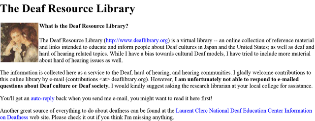 The Deaf Resource Library