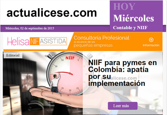 Financiamiento de las IFRS.