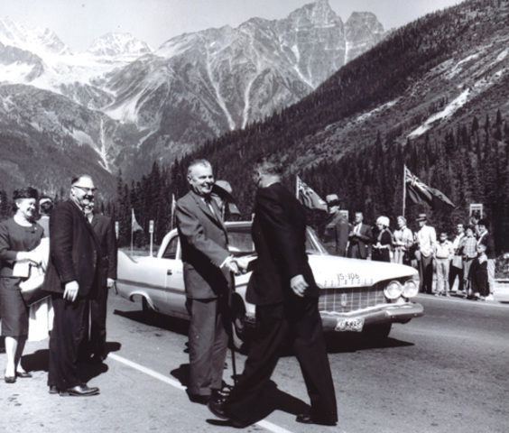 The Trans- Canada Highway opens