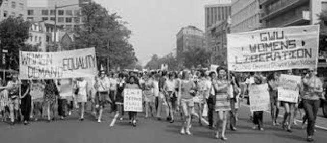women rights marching