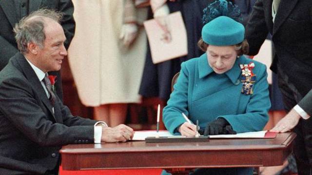 (Documents Acts and Treaties) April 17, 1982 The Signing of the Proclamation