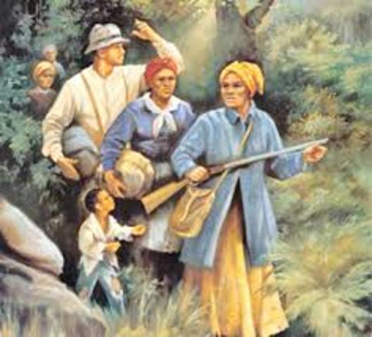 Harriet Tubman escapes from slavery