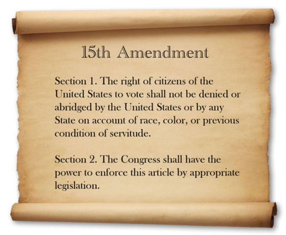 15th Amendment is passed