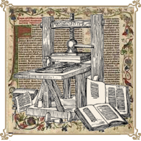 A IMPRENSA de tipos móveis de GUTEMBERG