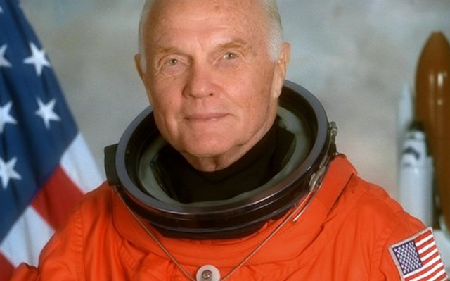 The oldest man in space