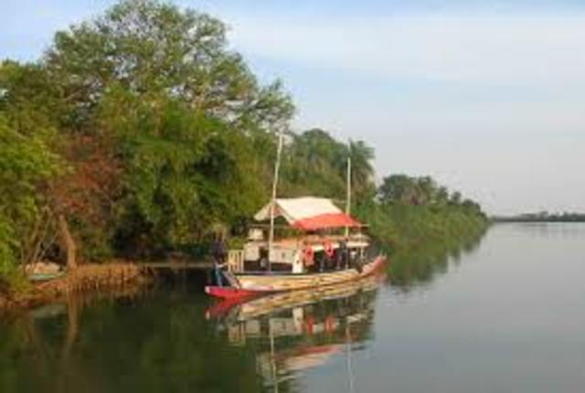 made the first boat with oars.