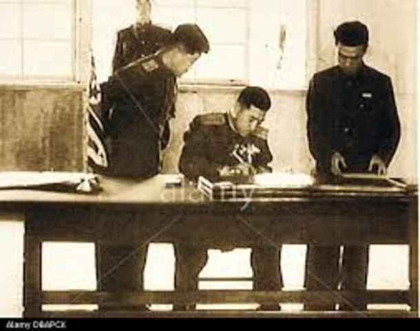 North Korea and South Korea agree to a truce