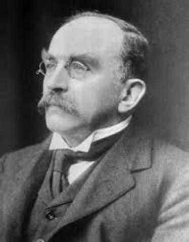 Joseph Larmor .Su obra más influyente fue Aether and Matter, un libro teórico publicado en 1900.