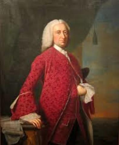 William Shirley , gouverneur du Massachusetts, à recommander l'attaque de Louisbourg