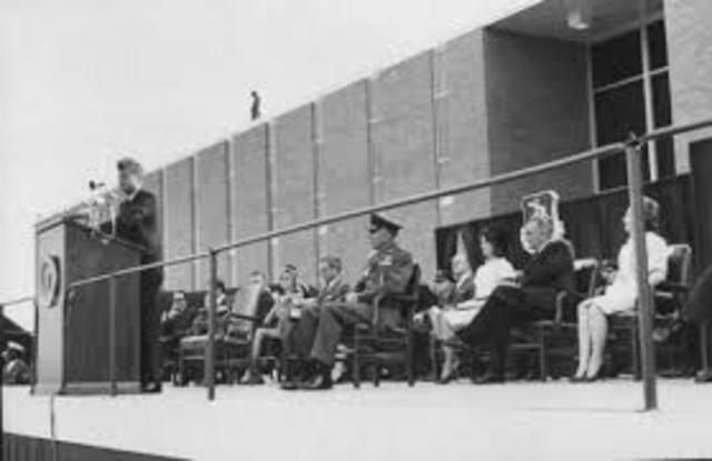 President Kennedy Gives Speech in San Antonio