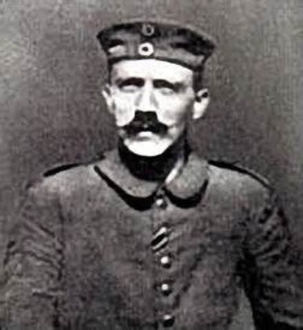 Hitler as a soilder in World War One